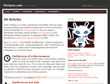 Tablet Screenshot of hintjens.com